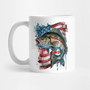 4th of July Fish Mug